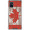 Canadian Flag Dark Wood Galaxy A51 5G Clear Case